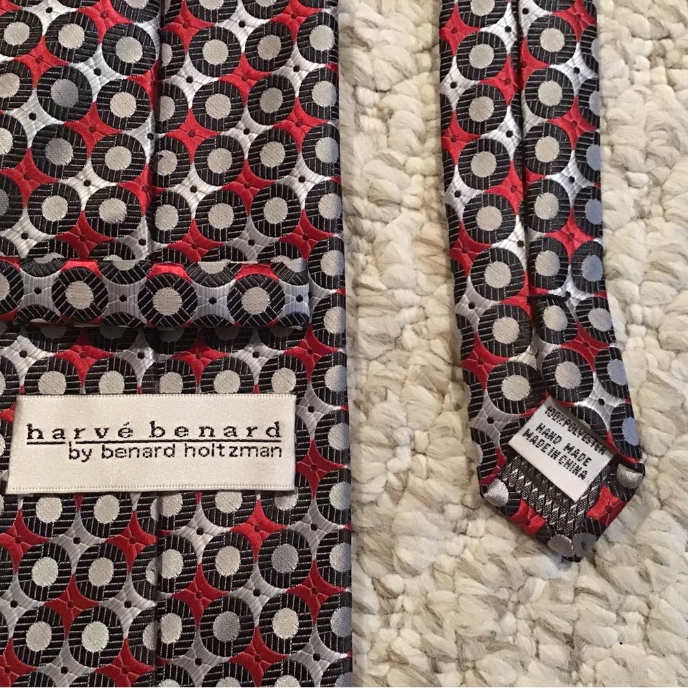 Men's Striped and Patterned Tie Set - Picture 4 of 5